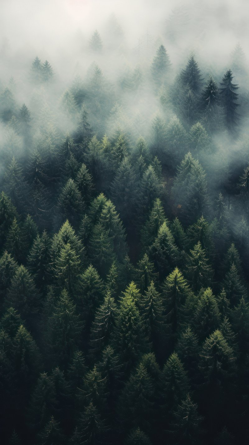 Foggy Forest Image. Free Photo, PNG