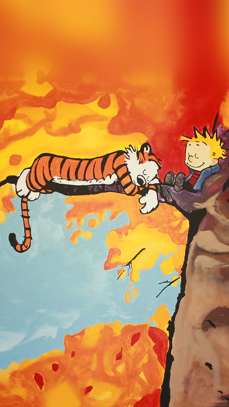 Calvin And Hobbes Tree Nap Illust