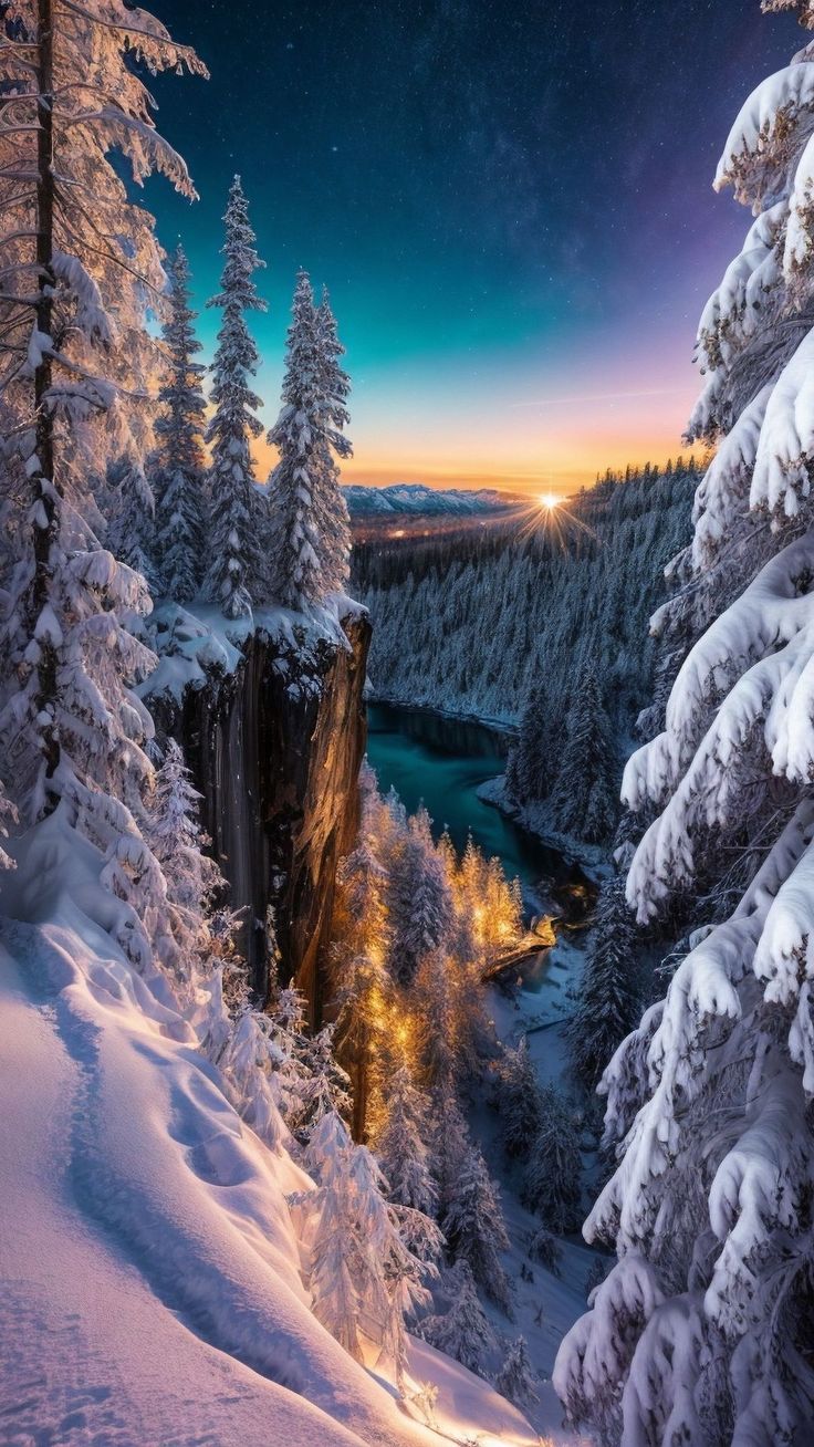 Wallpaper mountain, slope, trees