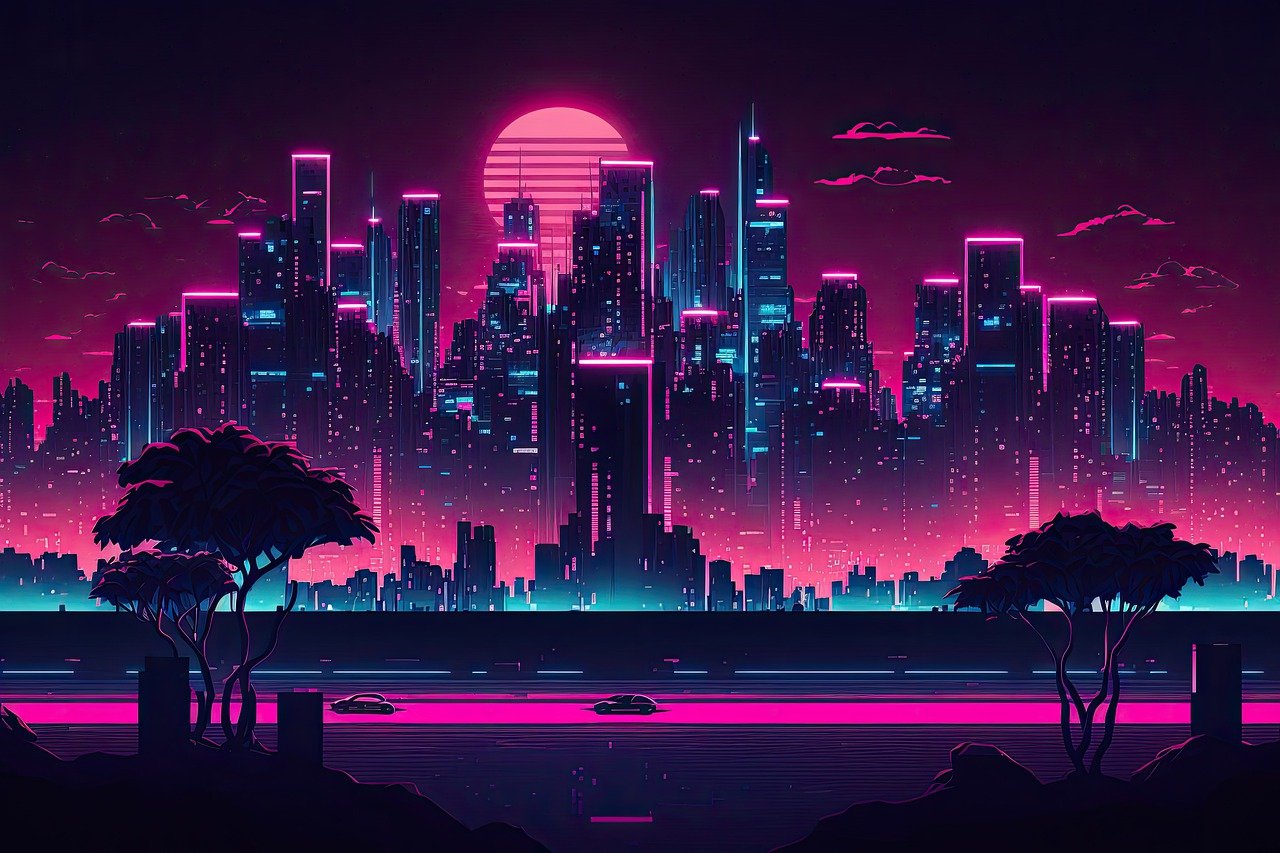 Download Wallpaper, Synthwave, 80S