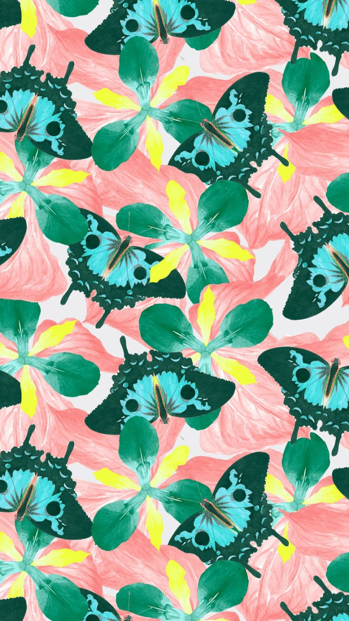 Seamless butterfly patterned iPhone