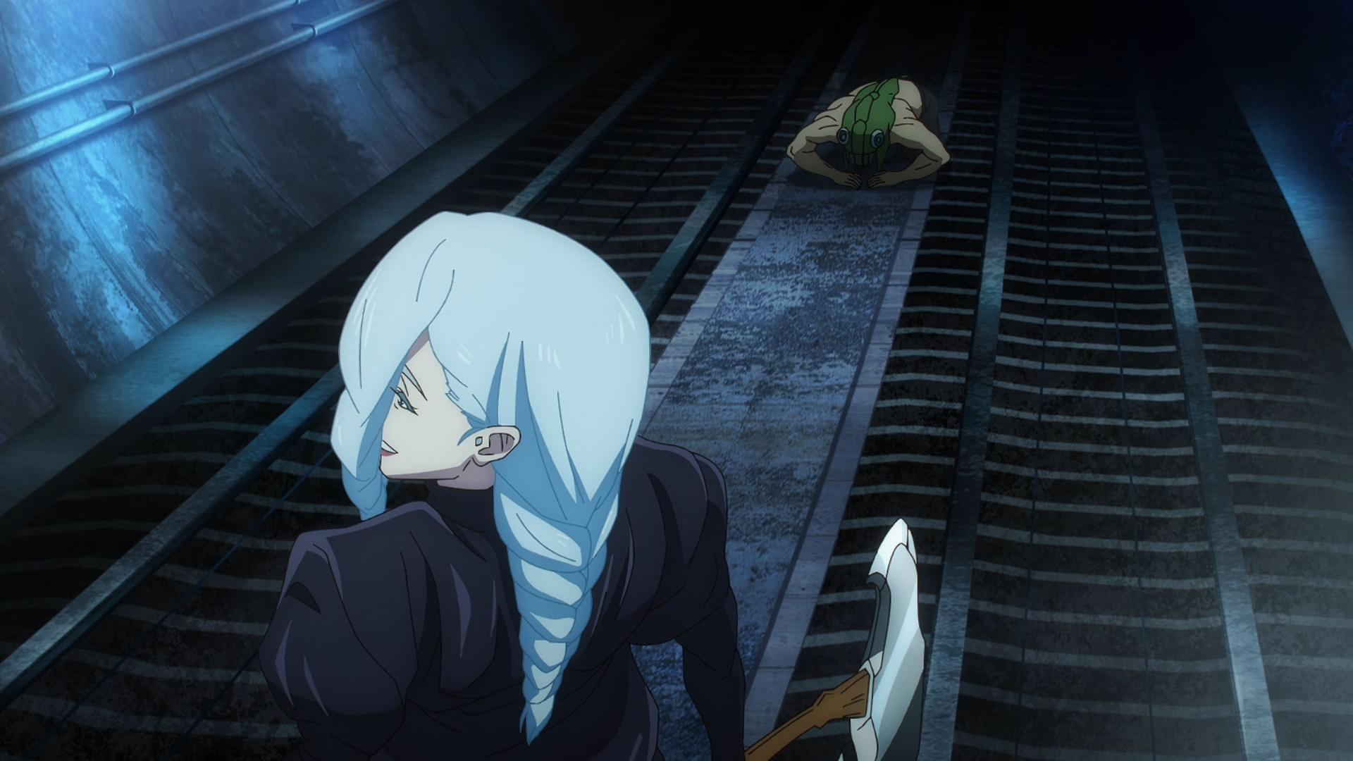 Mei Mei vs. Niji Ebina. Jujutsu Kaisen