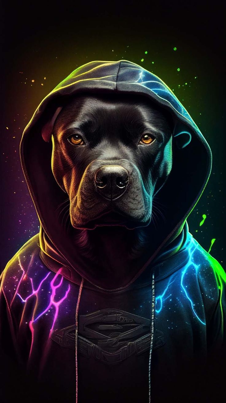 Hoodie Dog iPhone Wallpaper HD