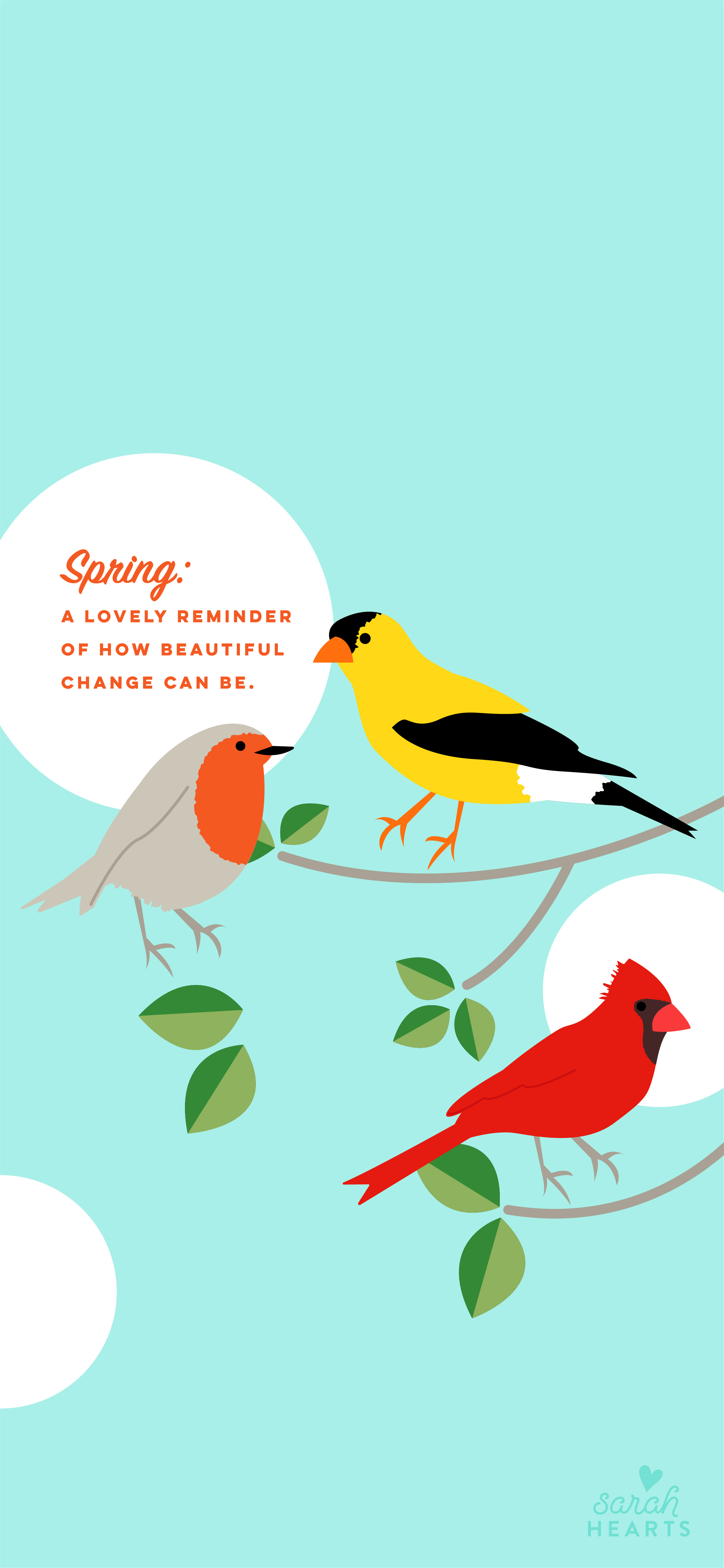 April 2018 Bird Calendar Wallpaper