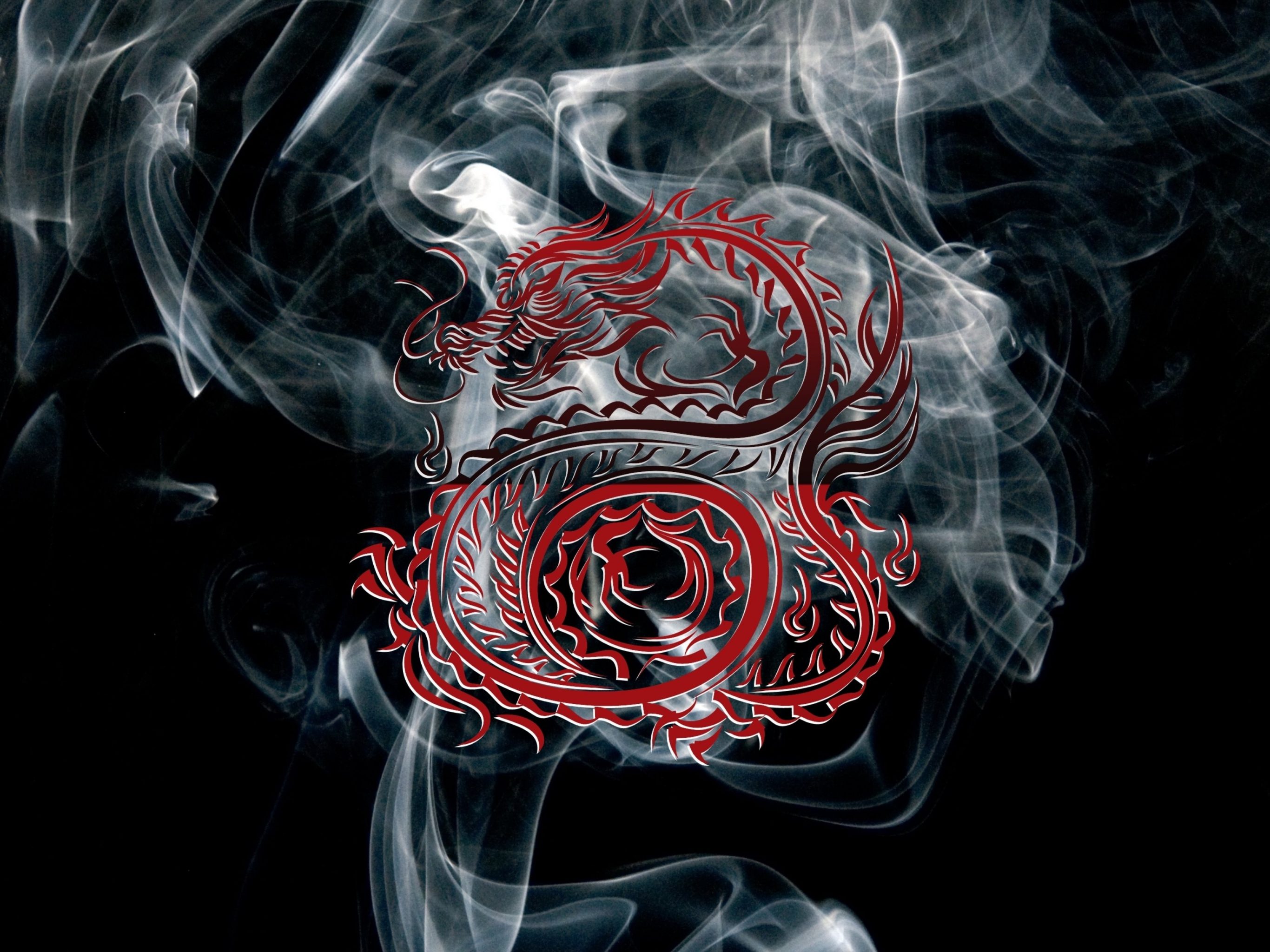 Dragon Smoke iPad Wallpaper iPad
