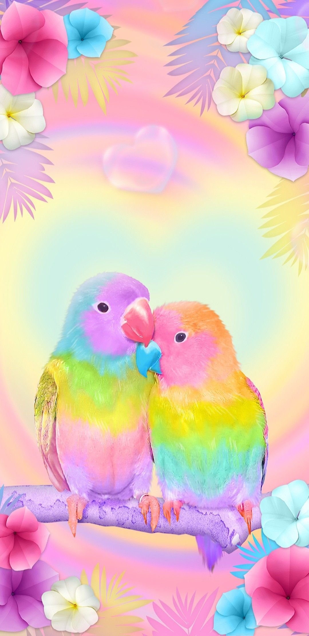 Love birds spring Wallpaper Download