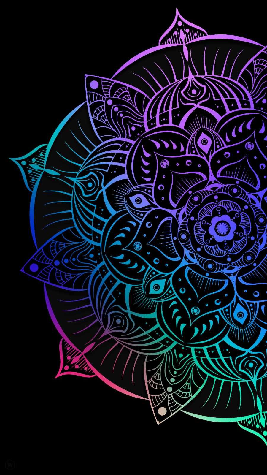 Amoled Circle Design IPhone Wallpaper