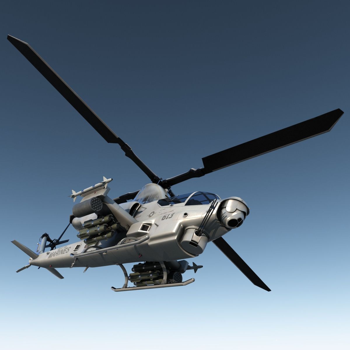 Attack Helicopter Bell AH 1Z Viper