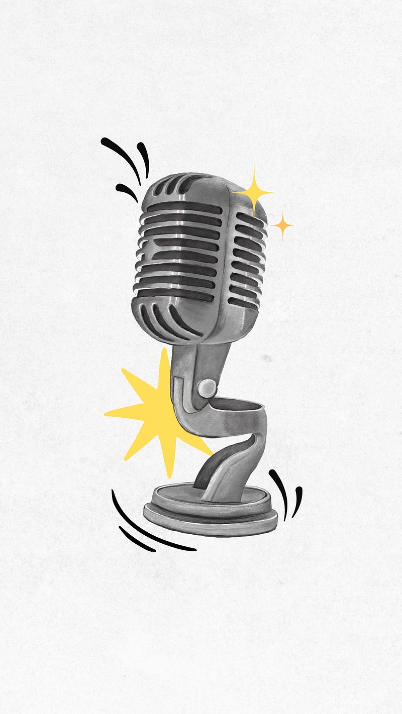 Standup comedian holding microphone