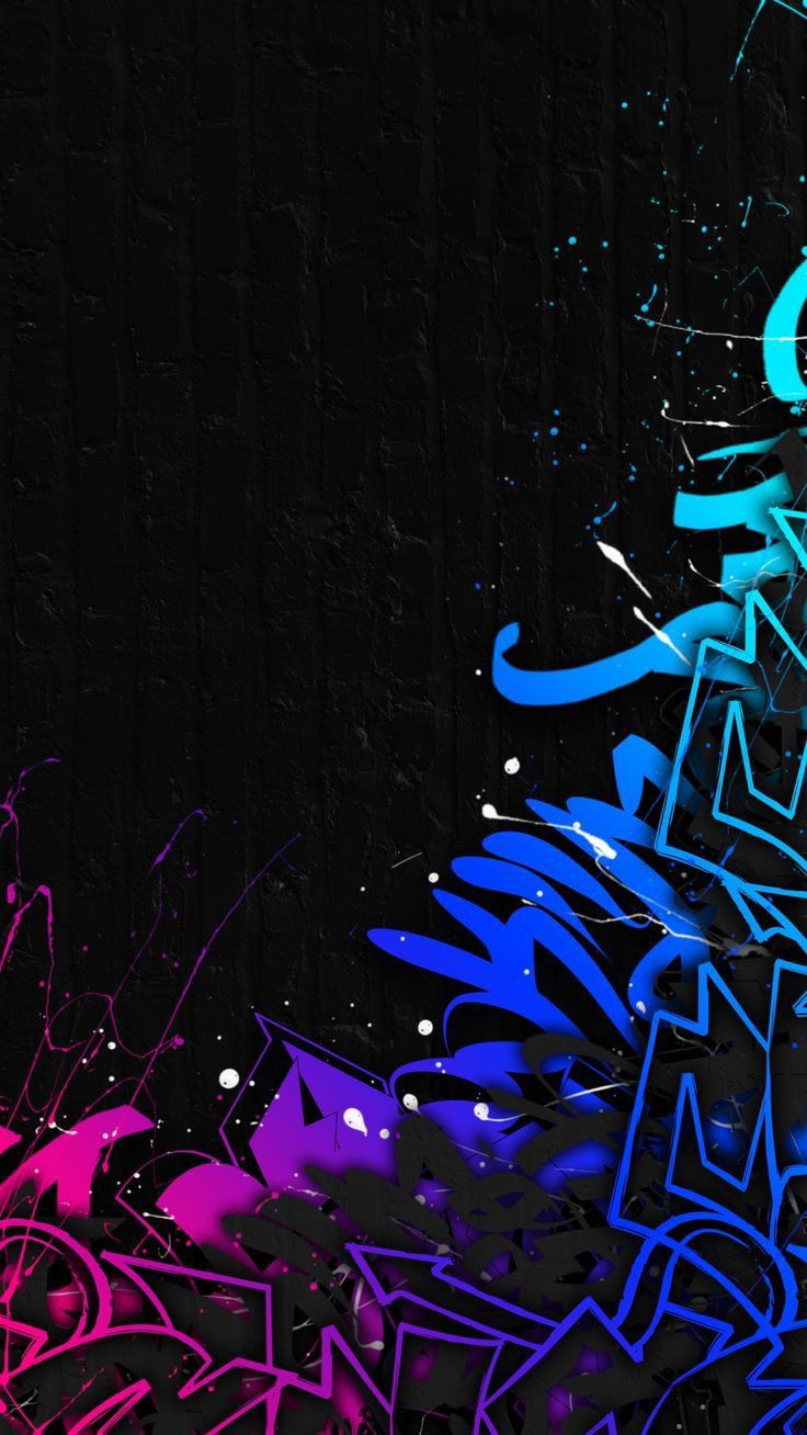 Blue Graffiti Wallpapers Wallpaper Cave