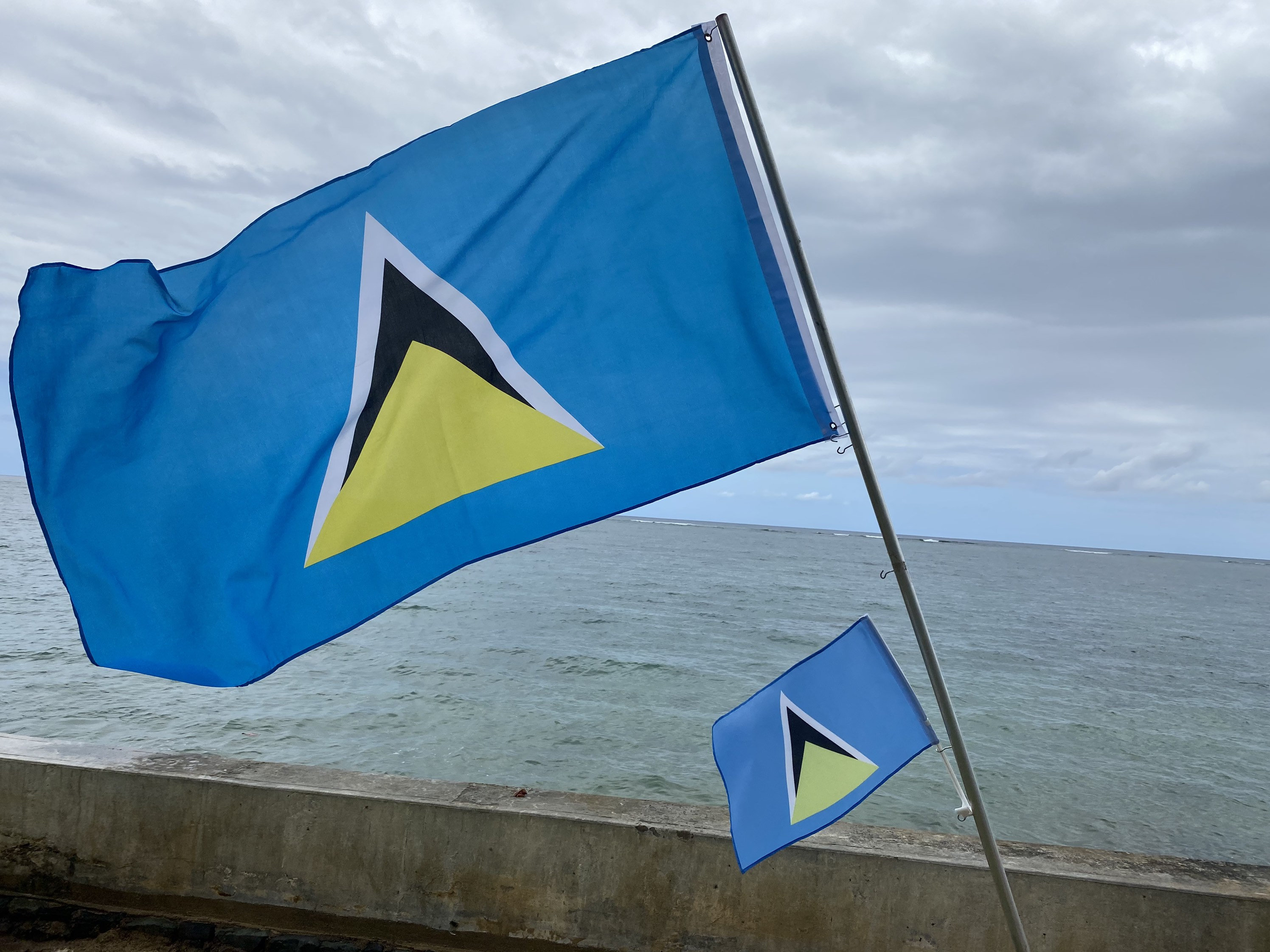 St Lucia Flag Wallpapers Wallpaper Cave