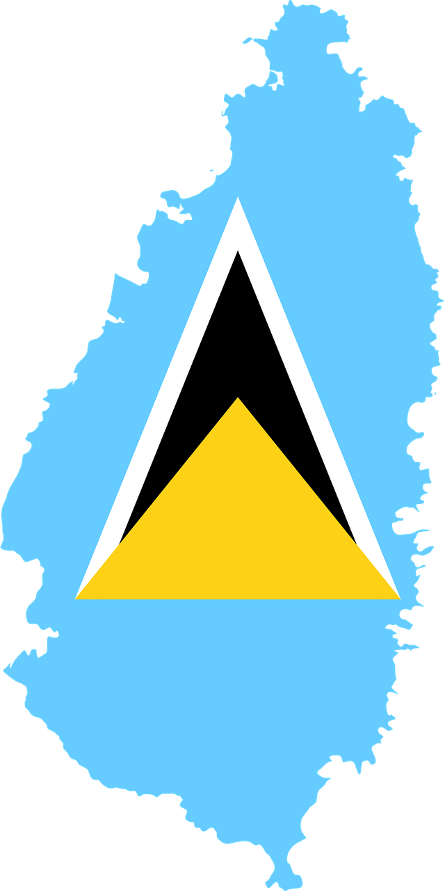 Download Saint Lucia, Flag, Map