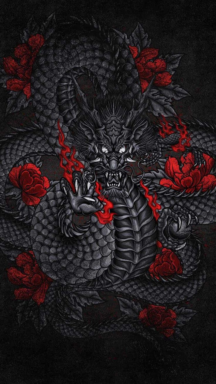 Black Dragon IPhone Wallpaper HD