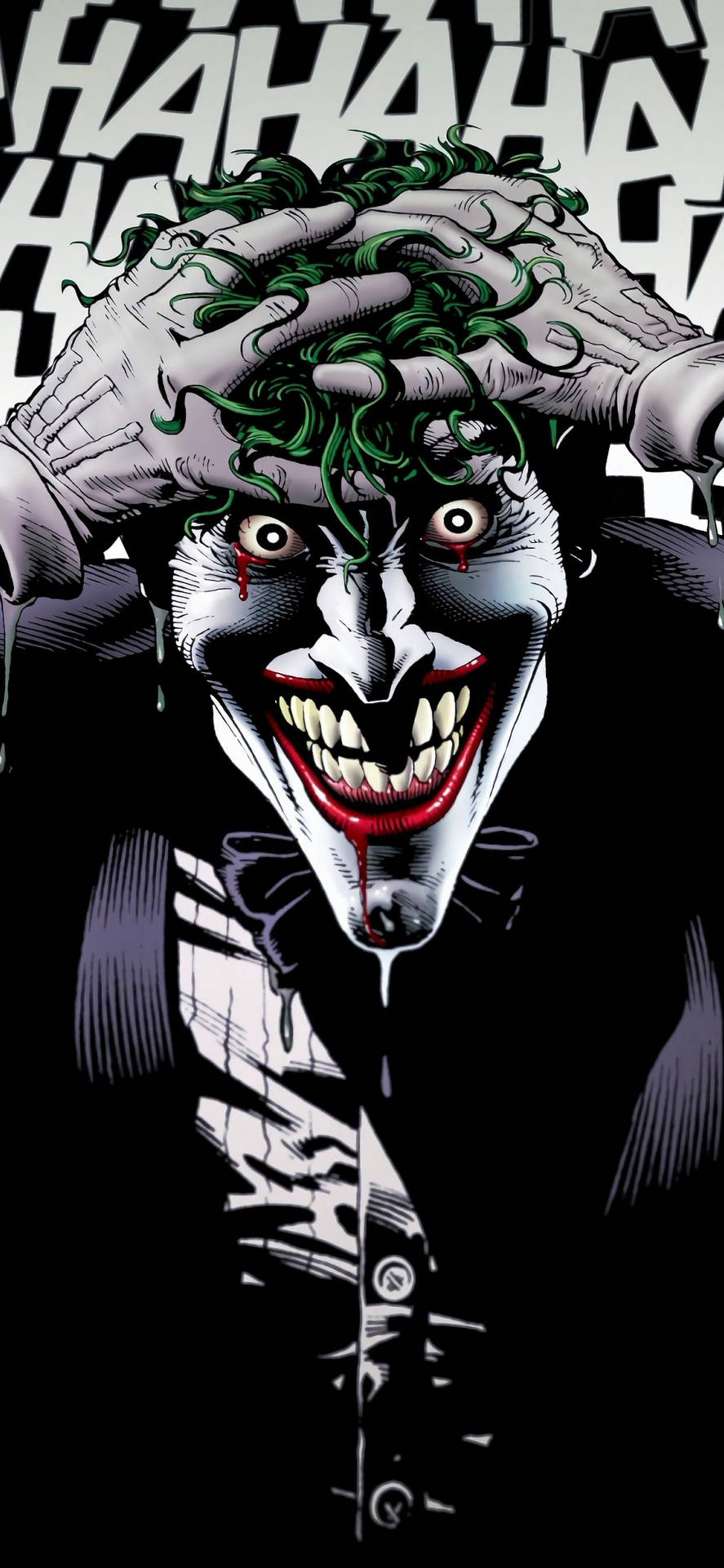 Download Joker iPhone Scary Look Green