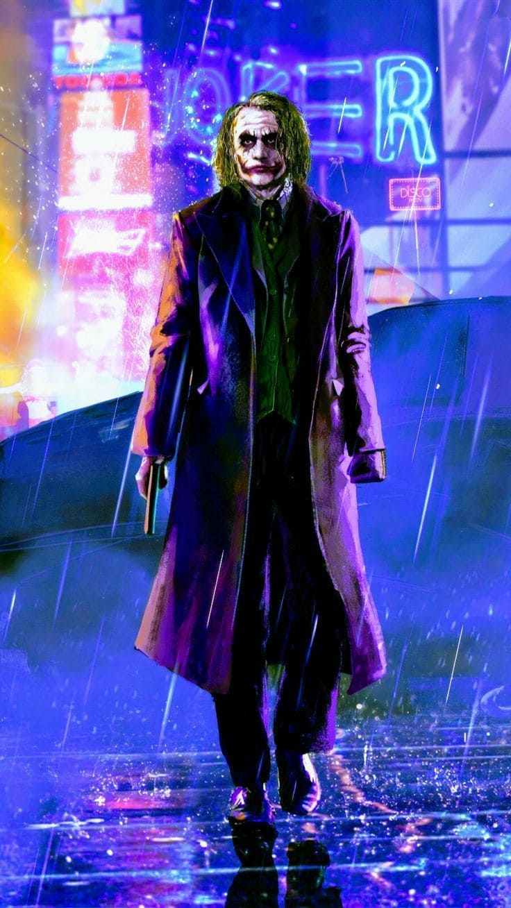 Joker Heath Ledger iPhone Wallpaper