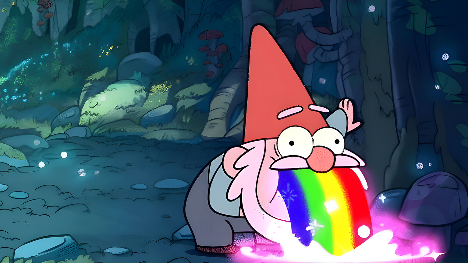 Gravity Falls Gnome Desktop Wallpaper