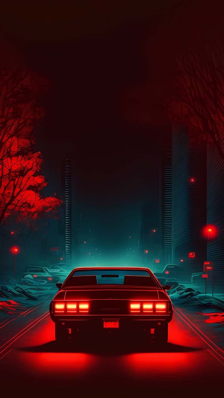 Retro Night IPhone Wallpaper HD