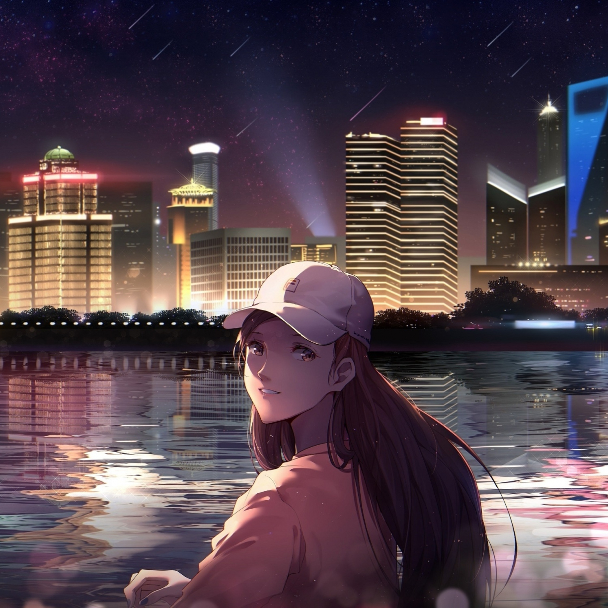 anime girl, original desktop wallpaper