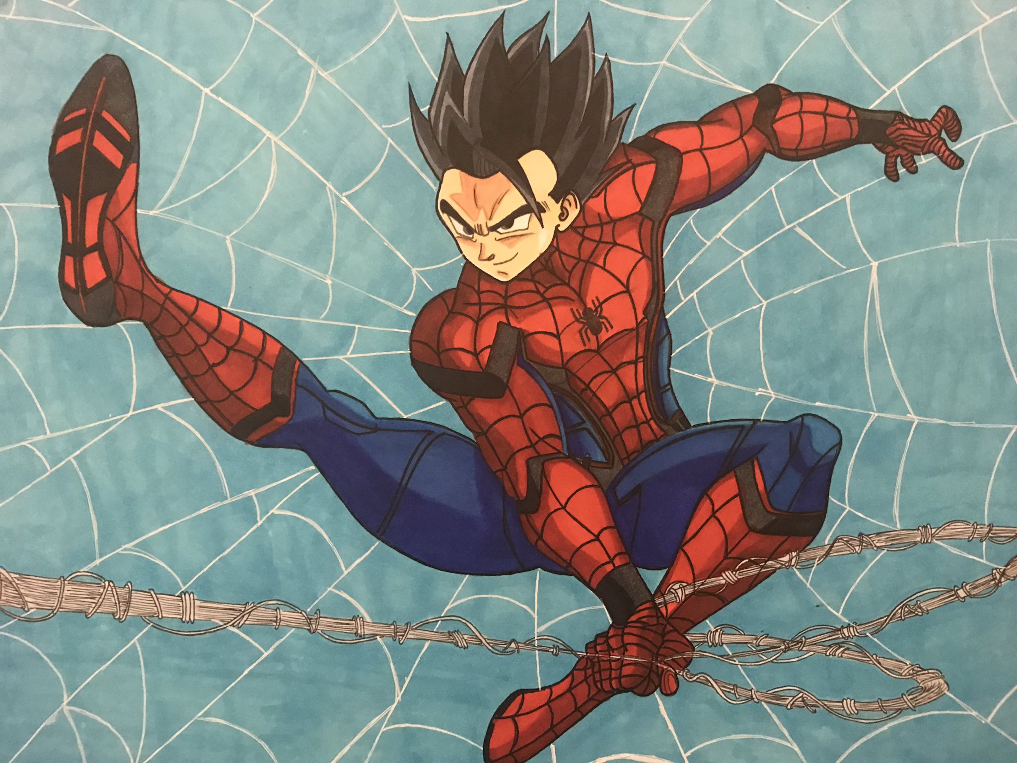 Spider Gohan, drawing my me