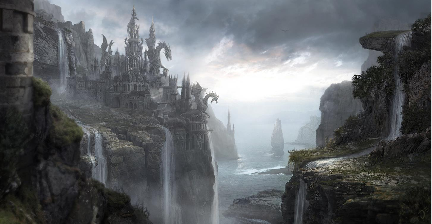 Fantasy landscape, Dragonstone castle