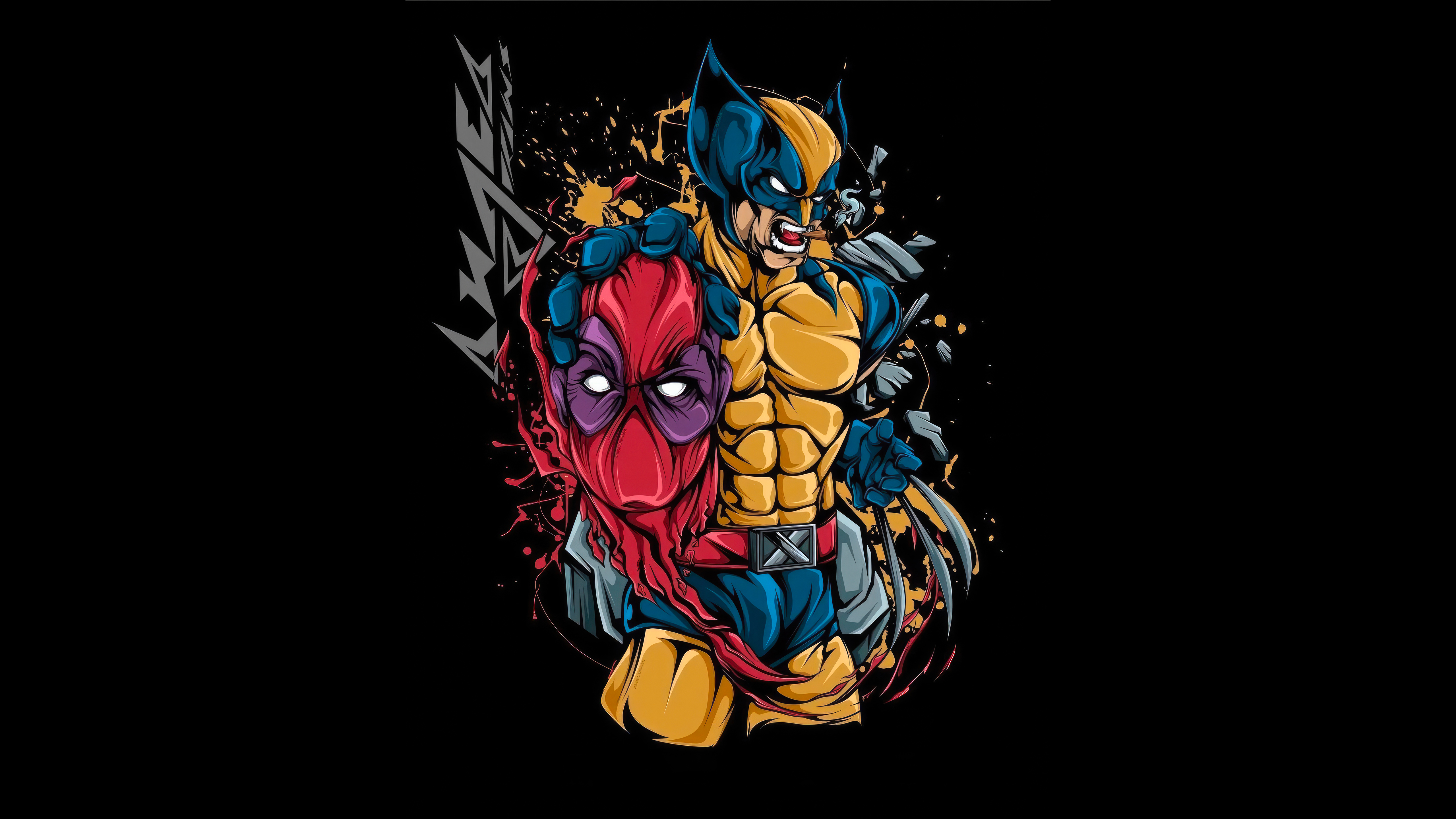 Wolverine X Deadpool 5k Wallpaper, HD