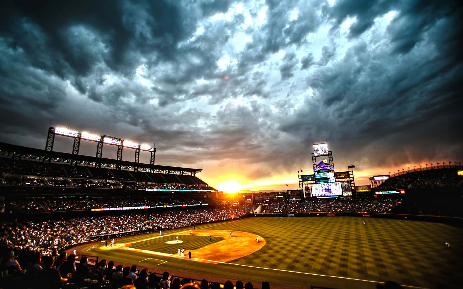 Epic View of a Baseball Field