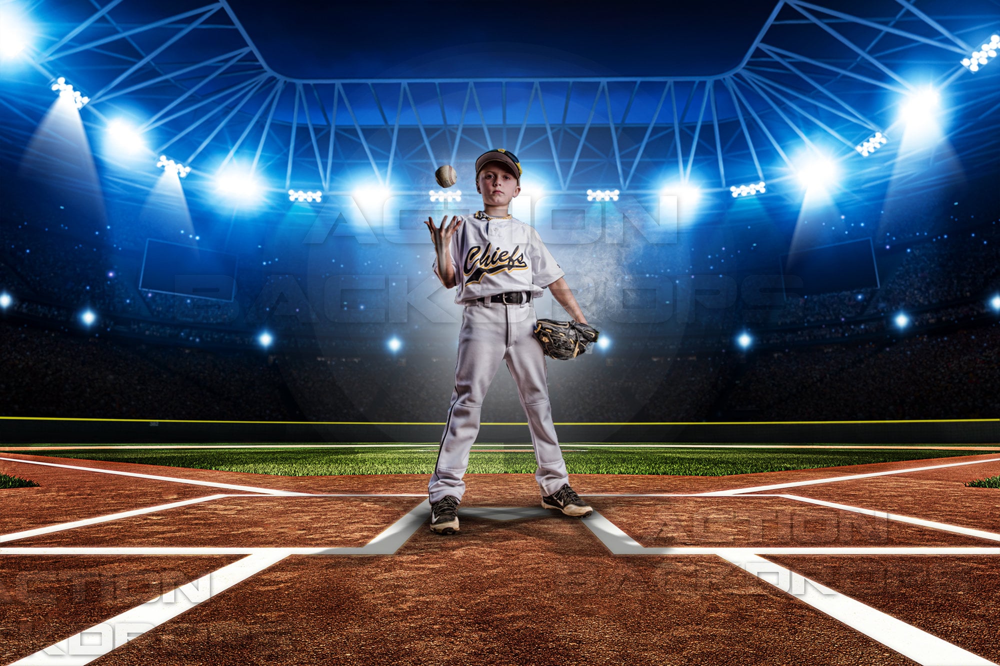 Digital Backdrop Photography Baseball