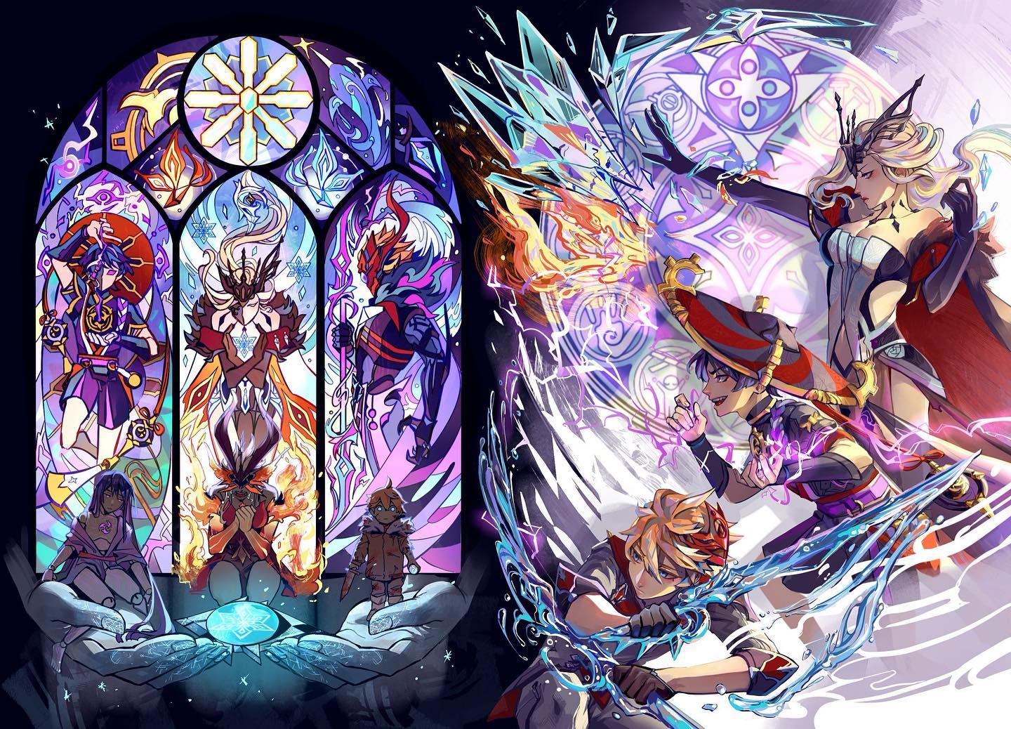 three fatui harbingers.Mihoyo