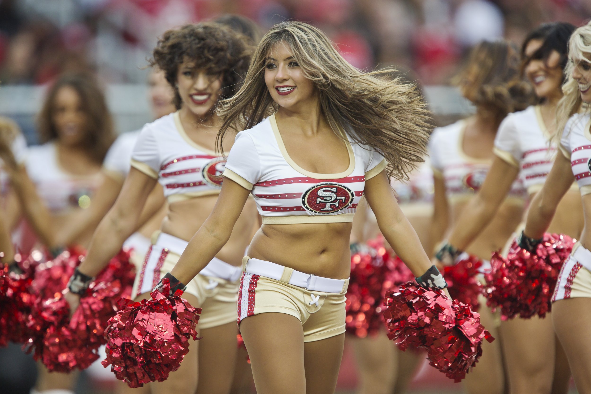 San Francisco 49ers Cheerleader Takes a