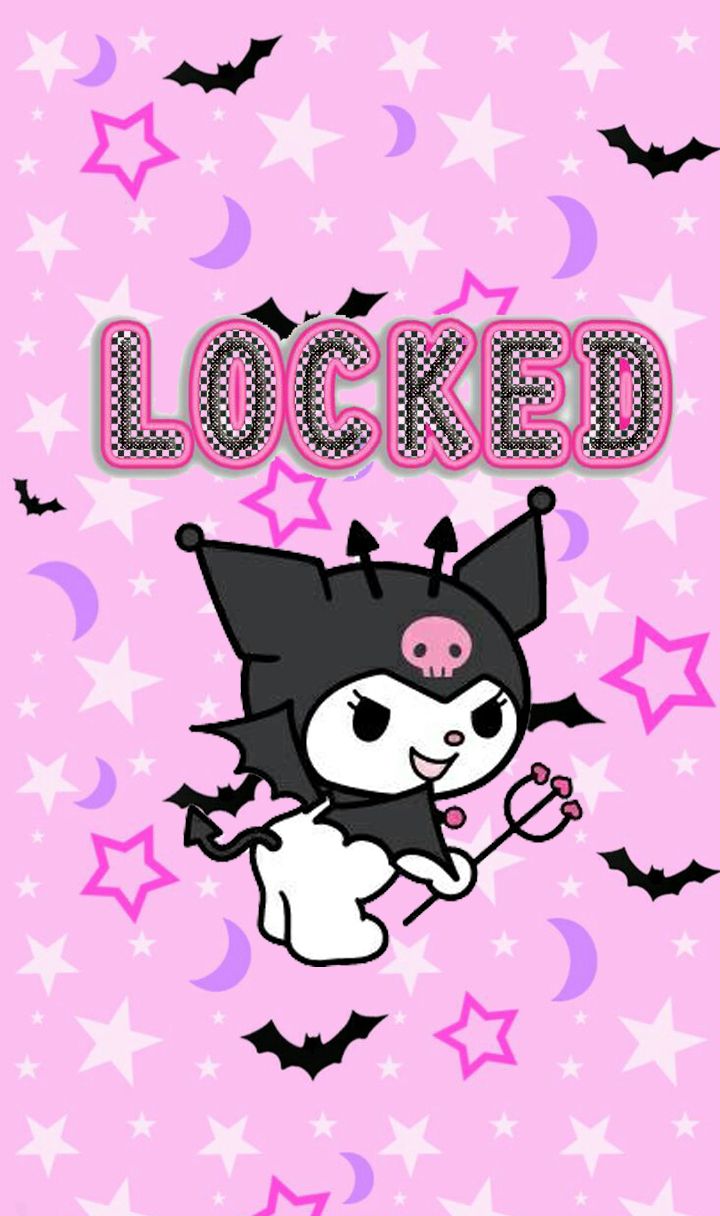 Wallpaper Kuromi of Sanrio Love