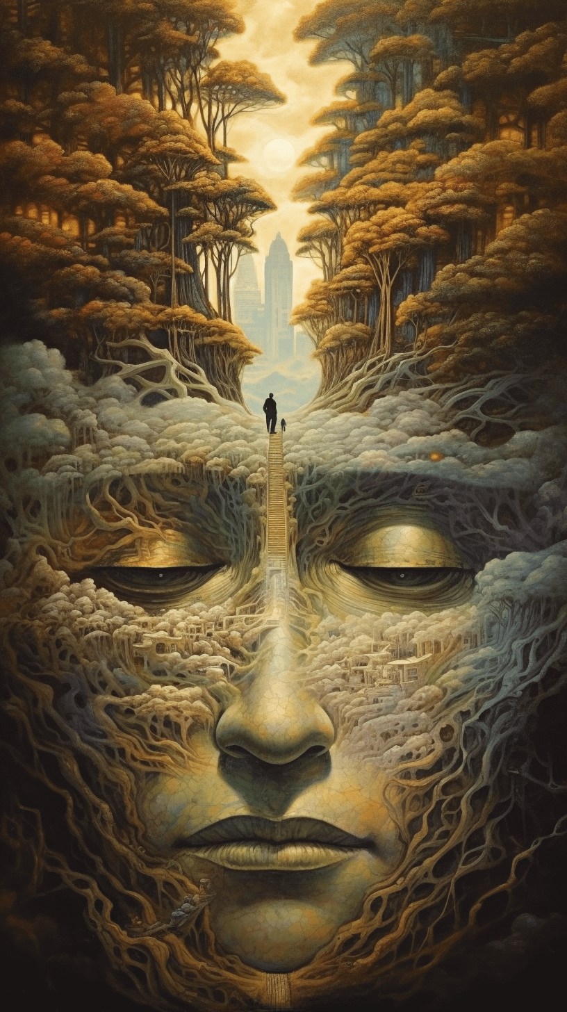 Trippy psychedelic wallpaper