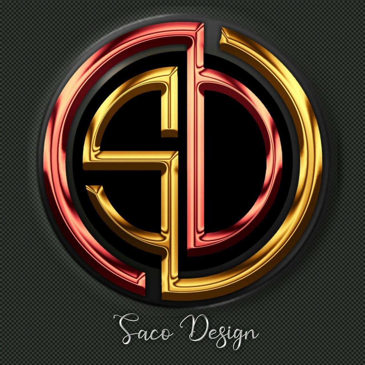 Initials logo letters, Phoenix artwork