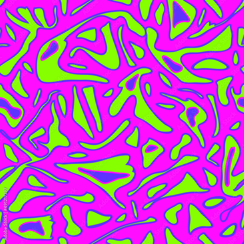Seamless vector pattern with liquid