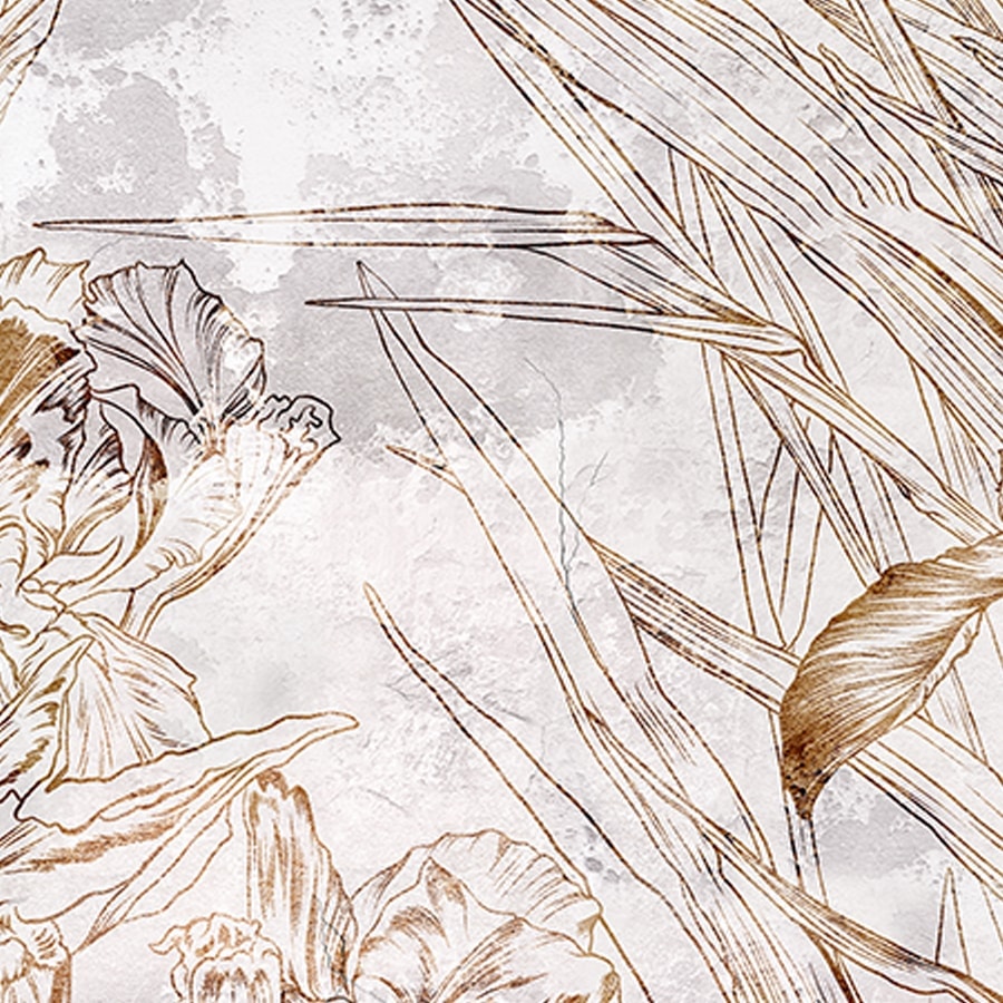 Abstract Floral Wallpaper Design