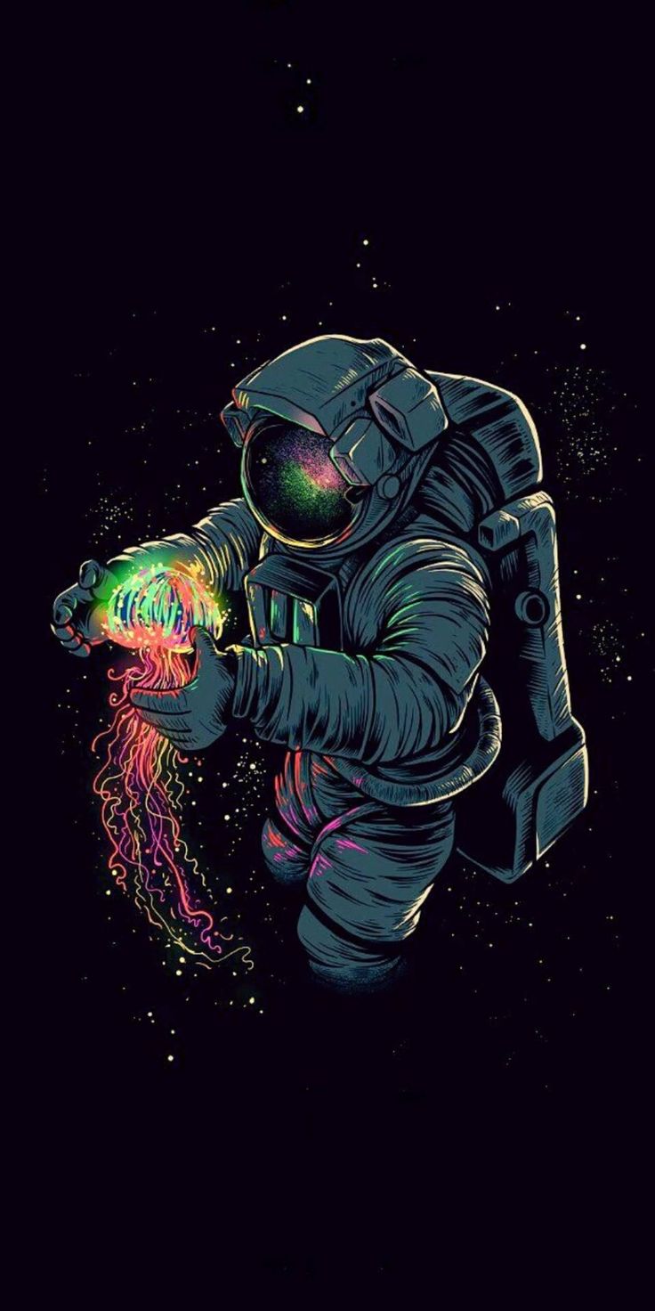 Drippy Astronaut Wallpaper KoLPaPer