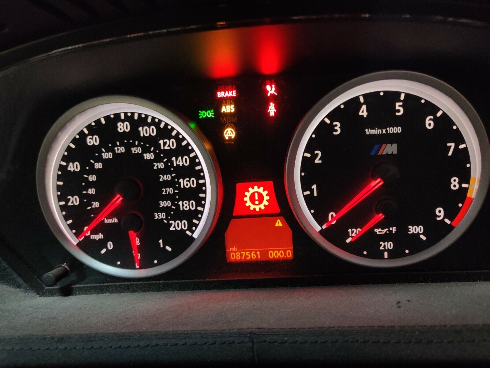 Miles Gauge Speedo MPH OEM BMW E60