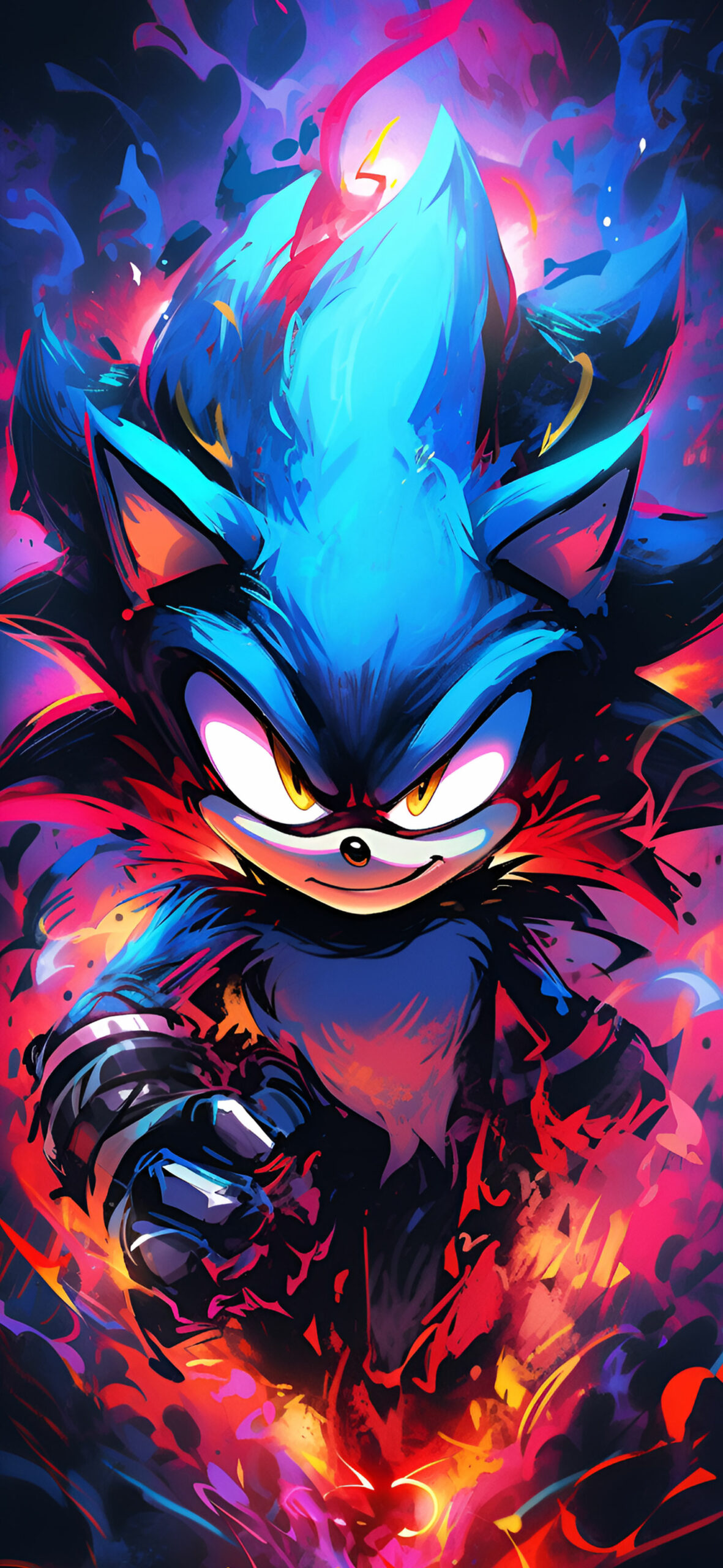 Sonic the Hedgehog Colorful Art