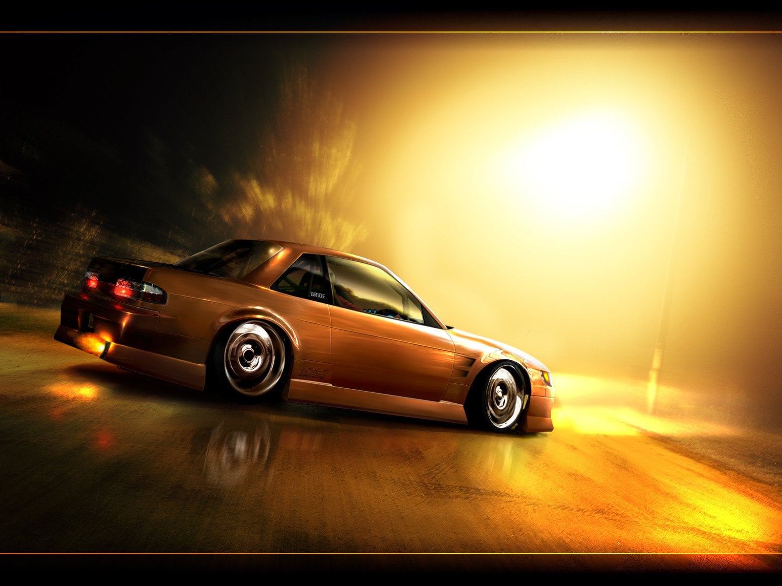 Nissan Silvia S13 Drifting Wallpaper