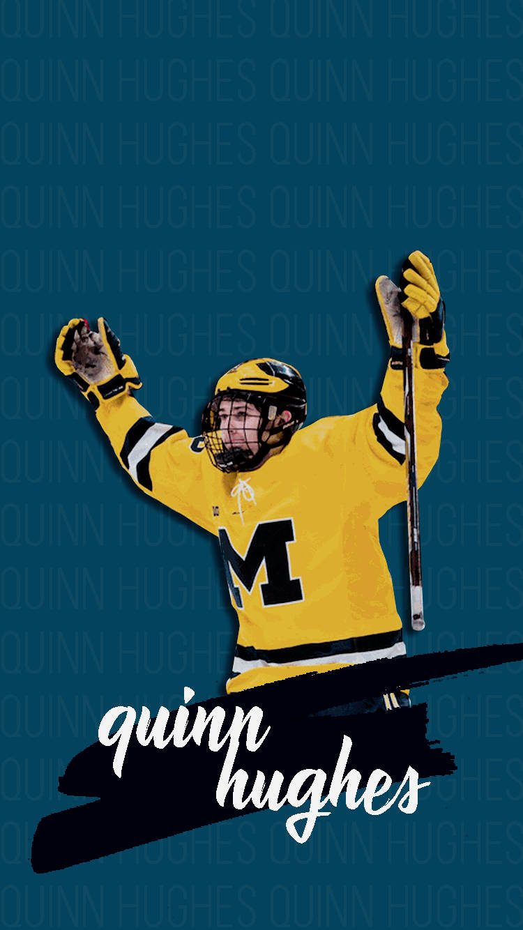 Download Quinn Hughes Holding Hockey