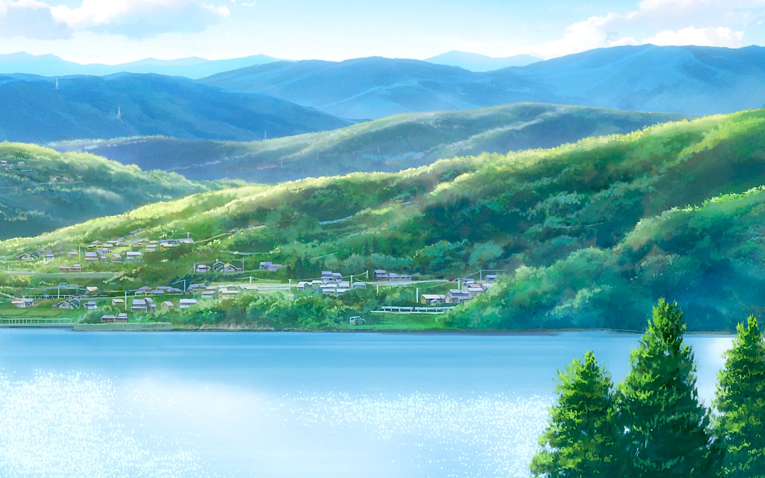 HD desktop wallpaper: Anime, Mountain
