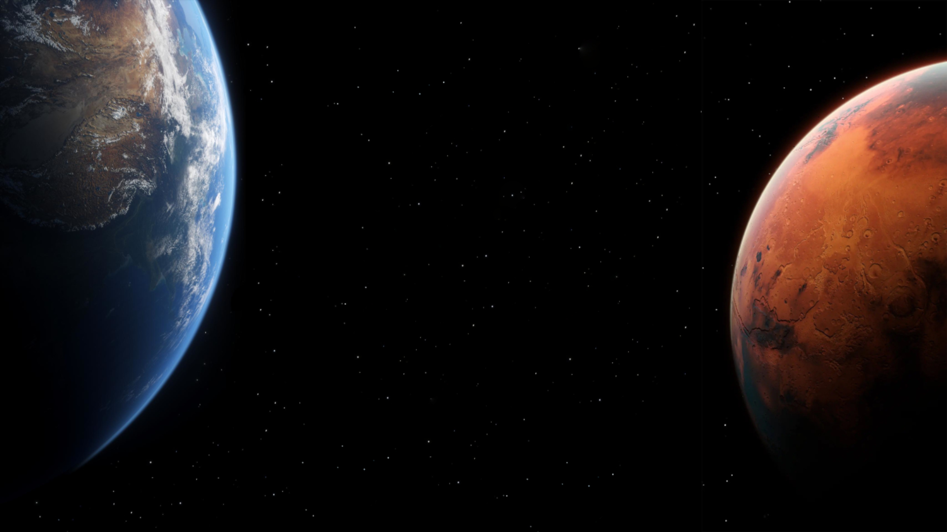 Earth & Mars [1920x1080]