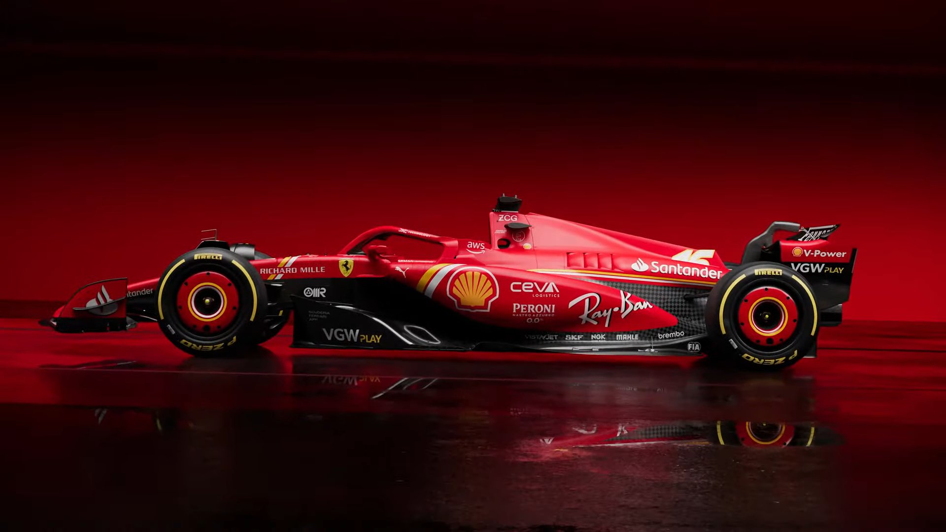 First Image Of Ferrari SF 24 F1 Car