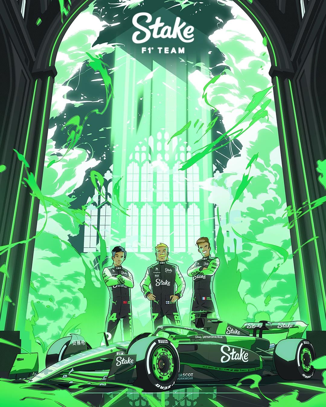 Stake F1 Team Poster for Launch of C44