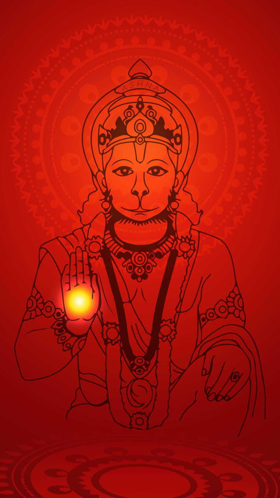 Download Hindu God Hanuman Red