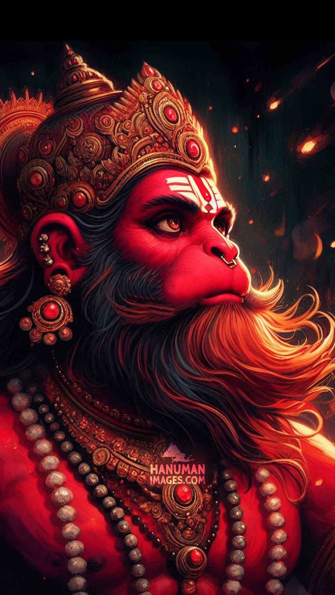 majestic red hanuman bhagwan HD