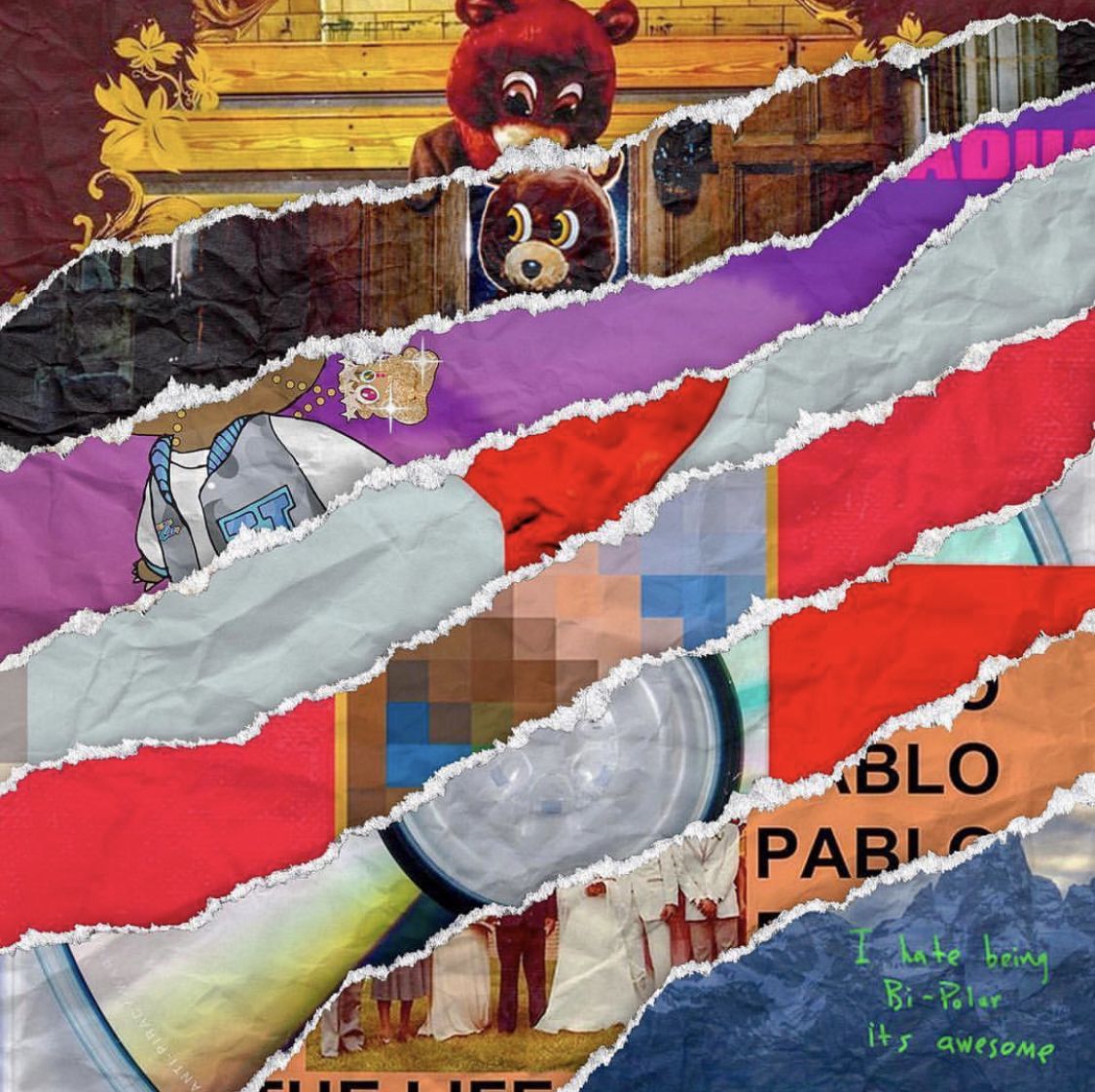 Kanye West Albums. Album artwork cover