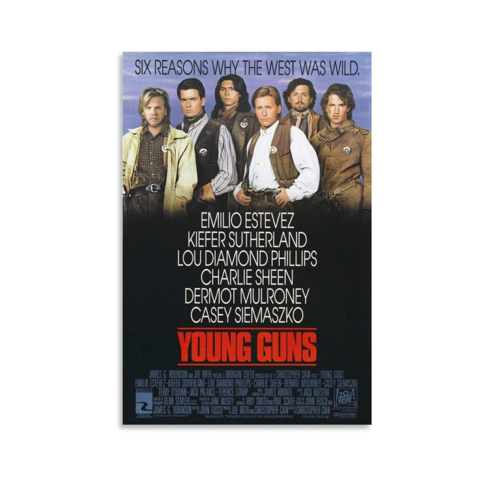 Vintage Classic Movie Poster Young Guns