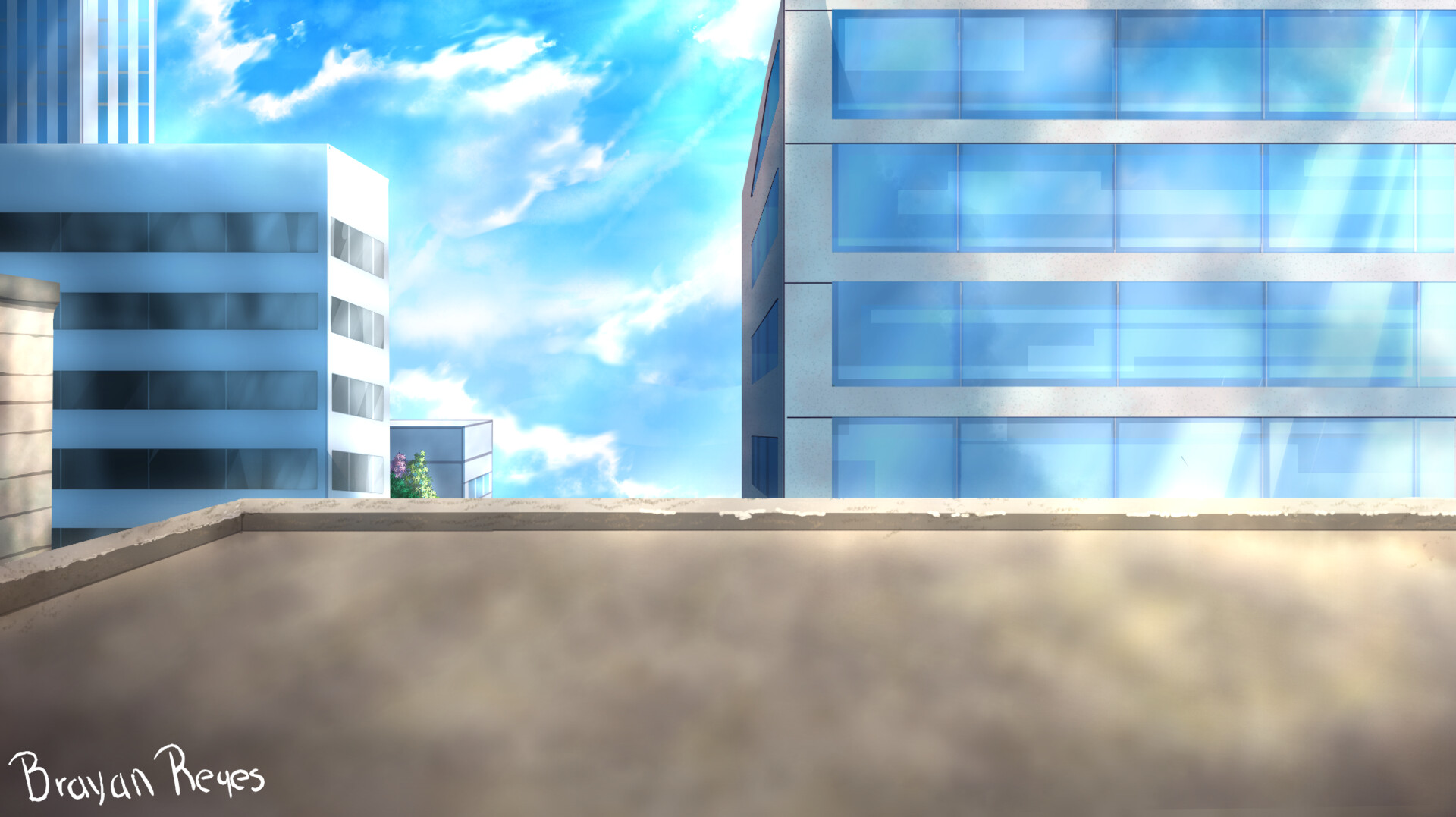 City Day Anime Style