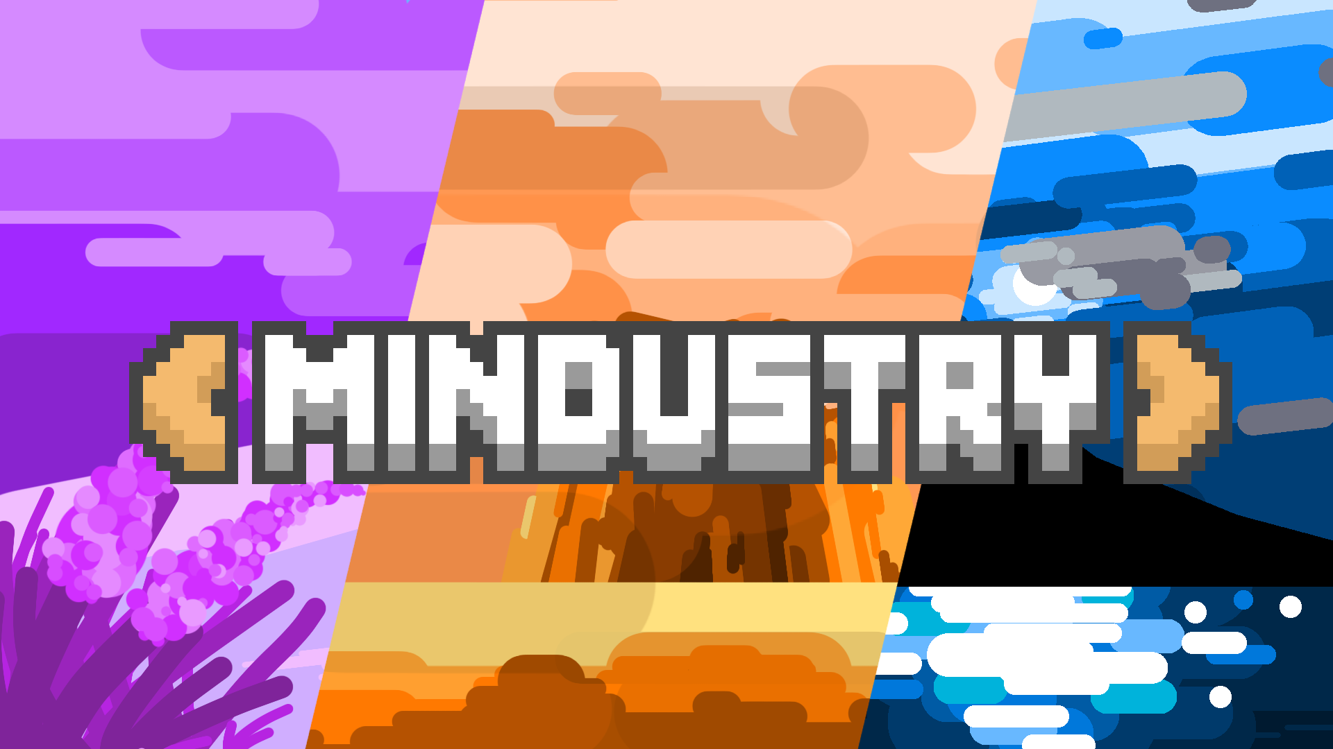 Mindustry logo With the three planets