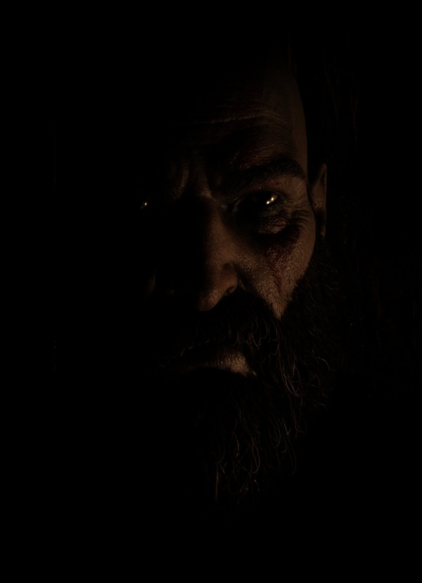 Download wallpaper 840x1160 kratos, god